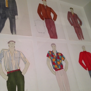 Paul Smith, working fashion illustrations