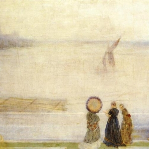 Whistler, Battersea Reach from Lindsey House, 1864 70