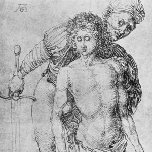 Durer, Youth Kneeling Before an Executioner, c 1493