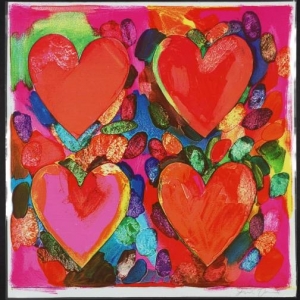 Jim Dine, Four Hearts, 1969