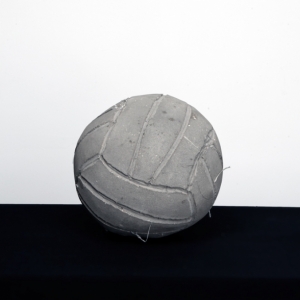 Khaled Jarrar 'Volleyball' 2012 Cement Sculpture, 19 cm diameter