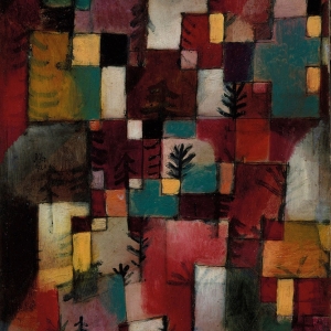 Paul Klee, Redgreen and Violet-Yellow Rhythms, 1920