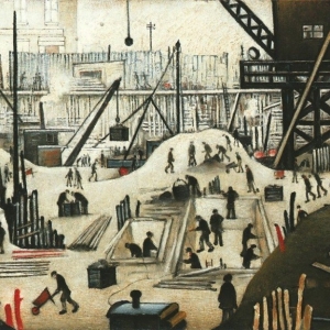 Lowry, Excavating in Manchester, 1932