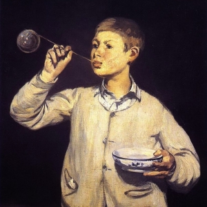 Manet,Boy Blowing Bubbles, 1867