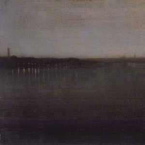 Whistler, Nocturne Grey and Gold Westminster Bridge, 1874 77